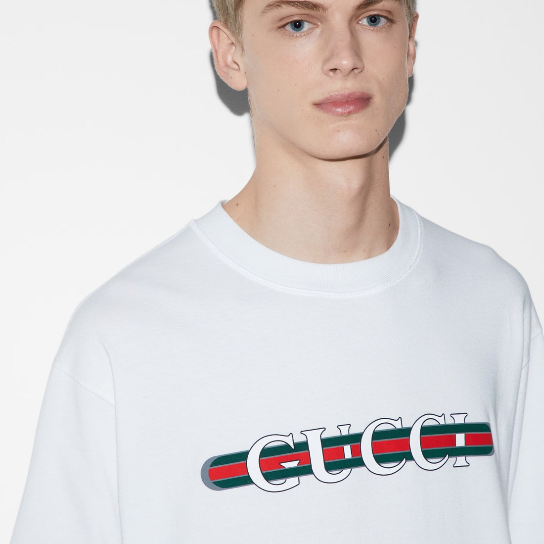 Gucci Printed cotton jersey T-shirt