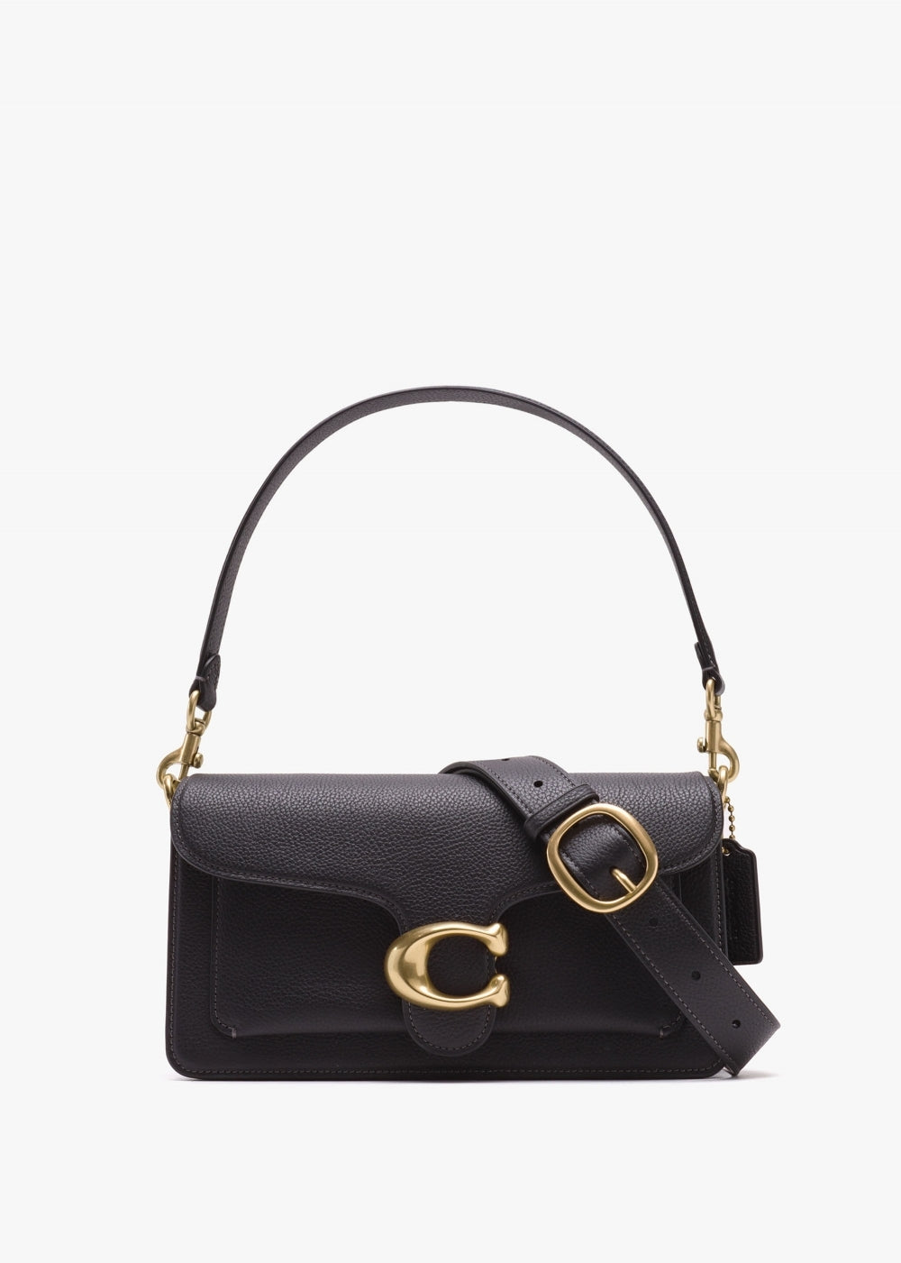 COACH Tabby 26 Black Leather Shoulder Bag