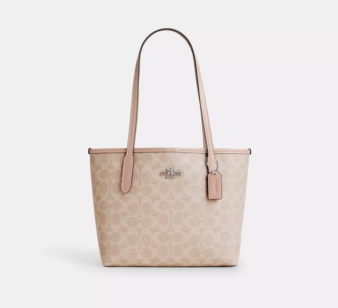 COACH Small City Tote Bag In Signature Canvas
