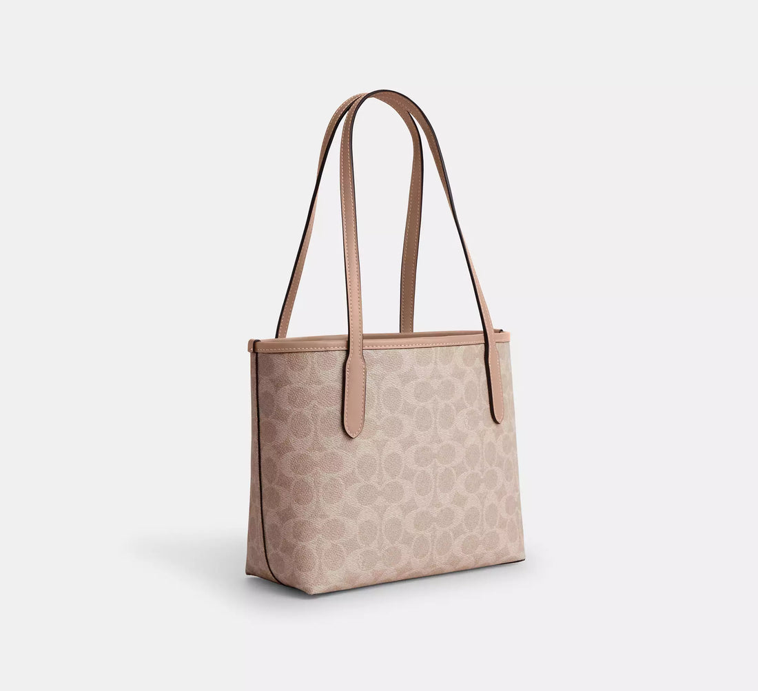 COACH Small City Tote Bag In Signature Canvas