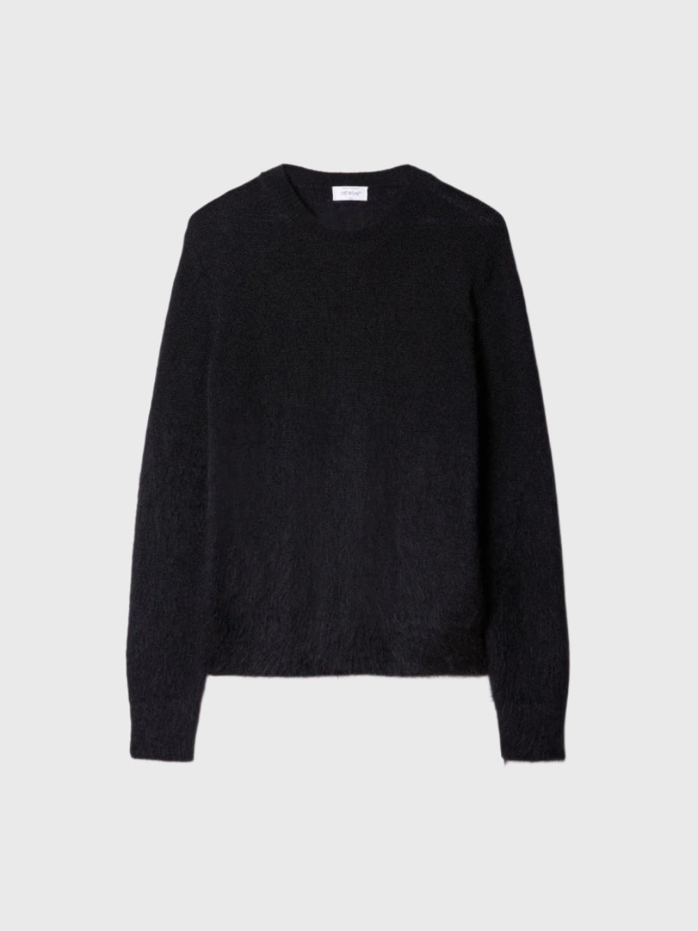 Off-White mohair arrow knit crewneck
